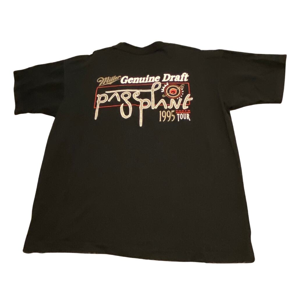 Vintage Band Tee Led Zeppelin Page & Plant Tour Rock T-shirt USA / Men’s L/XL -
